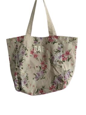 Gap x LoveShackFancy Floral Canvas Tote Bag Large Pink Cream SOLD OUT LSF
